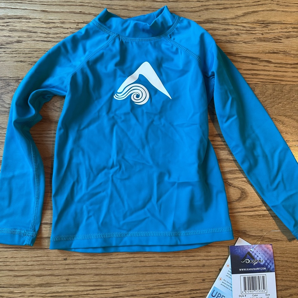 NWT Kanu Surf Toddler Boys Rash Guard, size 2T